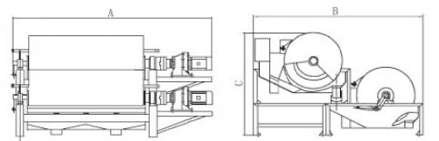 2XCTN雙筒永磁筒式磁選機(jī)